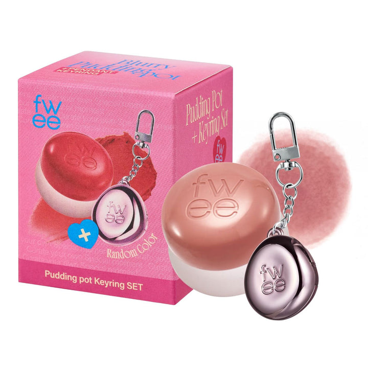 Lip&Cheek Blurry Pudding Pot + Pendant Keyring | Random Colored Keyring 5g