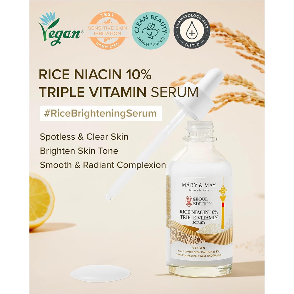 SEOUL EDITION Rice Niacin 10% Triple Vitamin Serum 2.7 fl.oz.