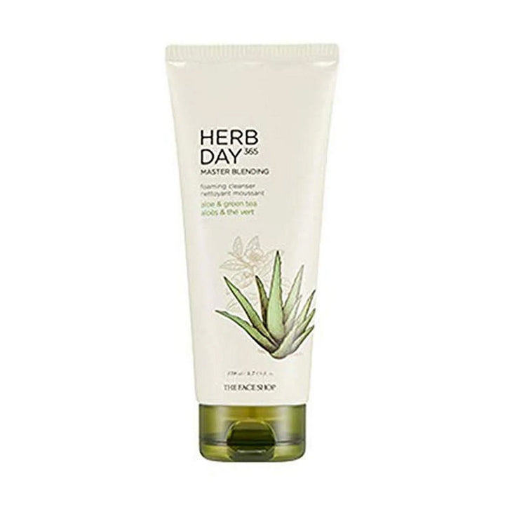 Herb Day 365 Master Blending Cleansing Foam Aloe & Green Tea Face Cleanser 5.07 Fl Oz