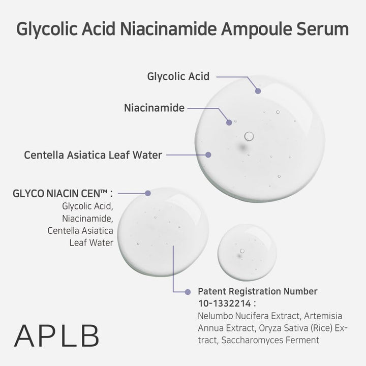 Glycolic Acid Niacinamide Ampoule Serum 1.35 FL.OZ