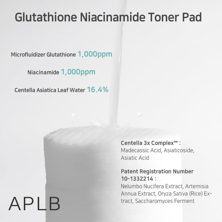 Glutathione Niacinamide Toner Pad 3.38 FL.OZ