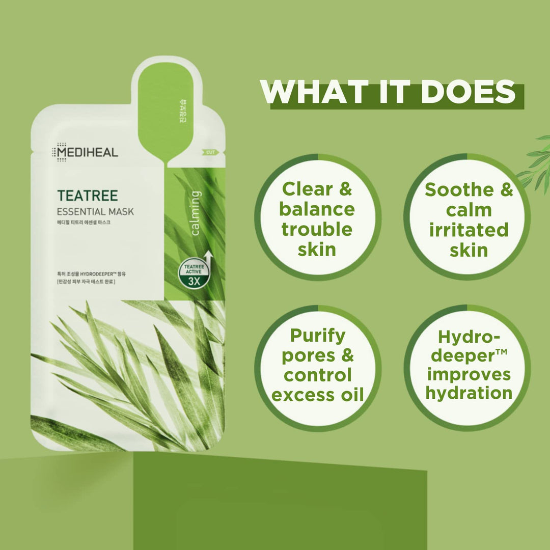 Tea Tree Essential Blemish Control Mask 10EA