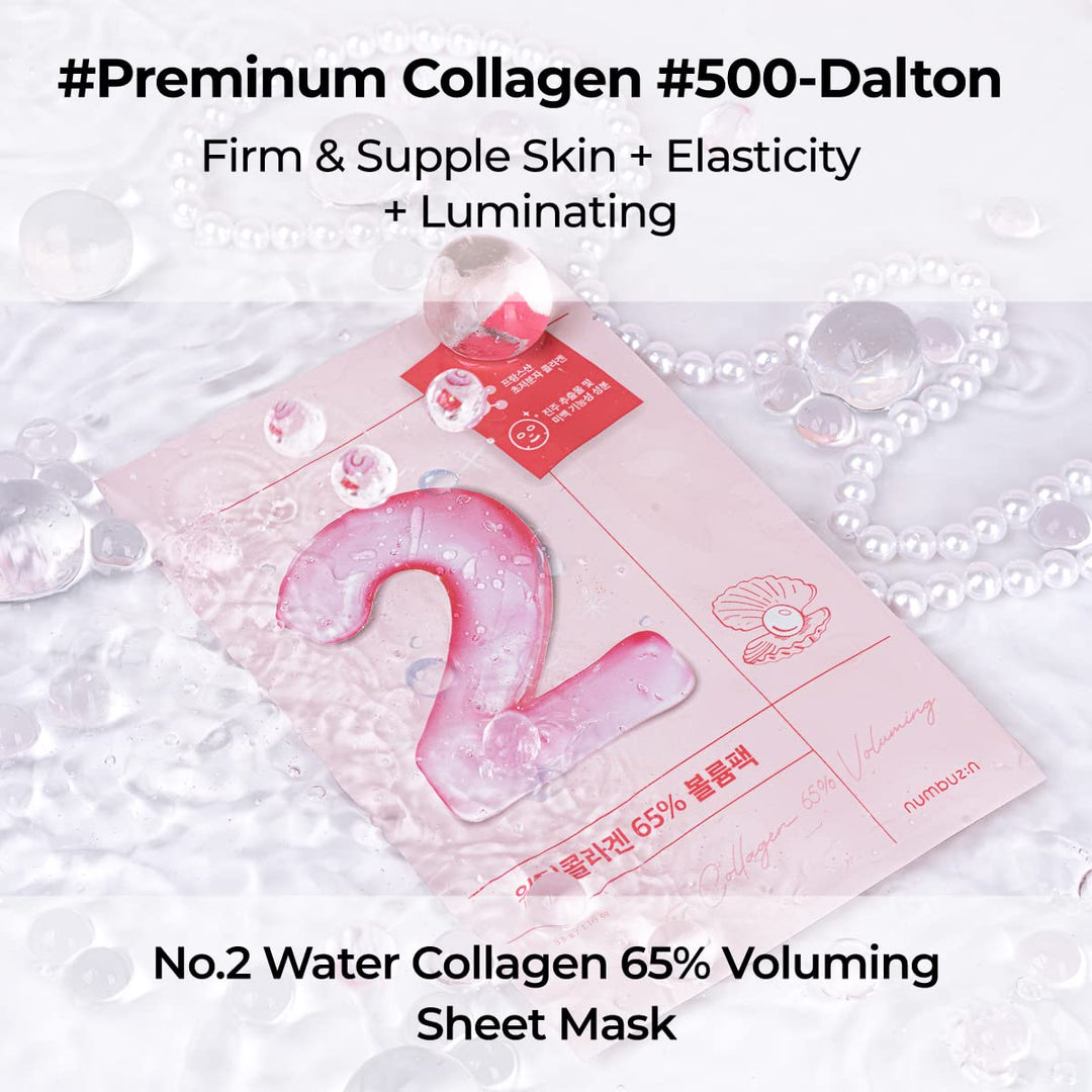 No.2 Water Collagen 65% Voluming Sheet Mask 4ea