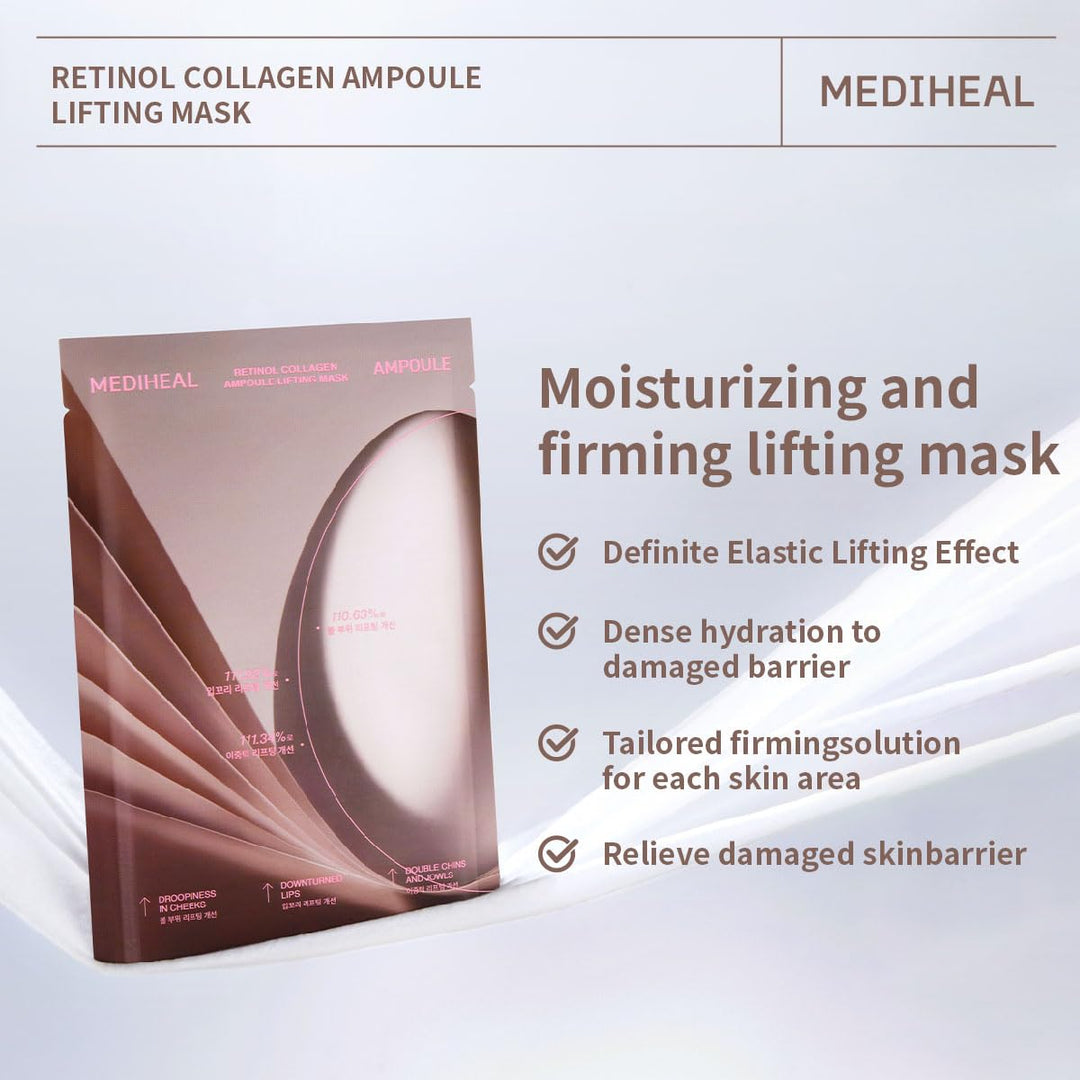 Retinol Collagen Ampoule Lifting Mask (4 Counts)