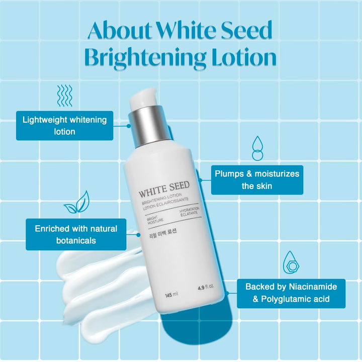 White Seed Brightening Lotion Face Moisturizer 145ml / 4.9 fl. oz.