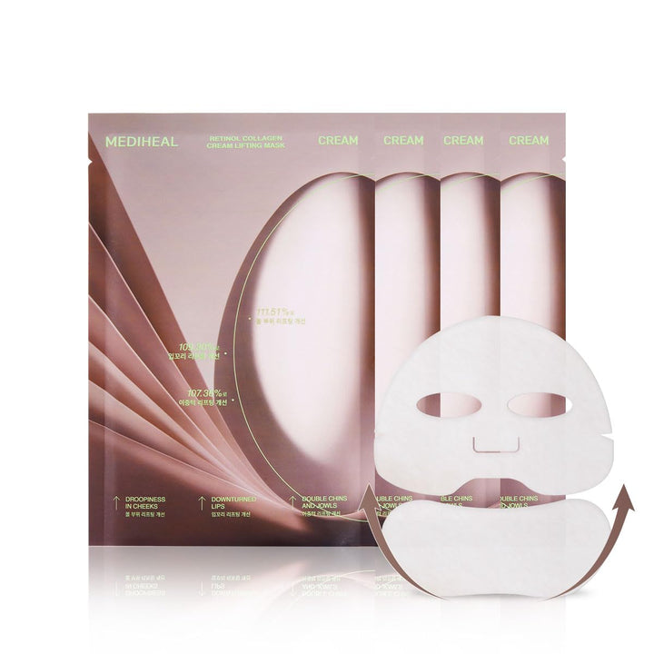 Retinol Collagen Cream Lifting Mask (10 Counts)