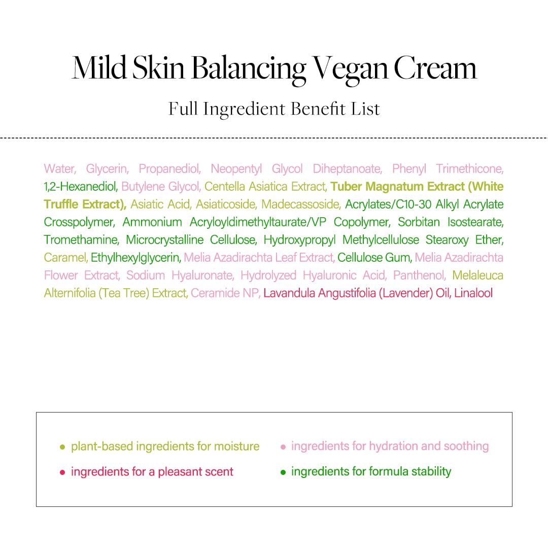 Italian White Truffle Mild Skin Balancing Vegan Cream 1.86 fl. oz