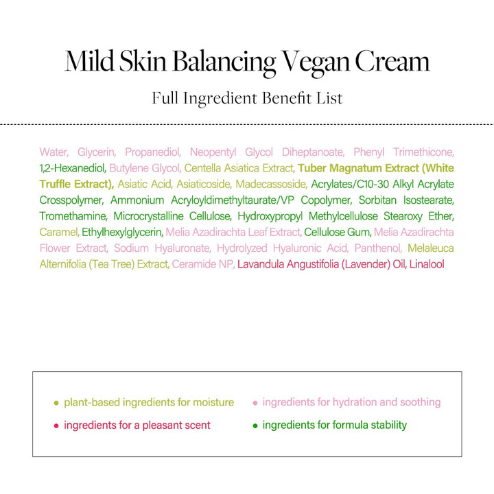 Italian White Truffle Mild Skin Balancing Vegan Cream 1.86 fl. oz