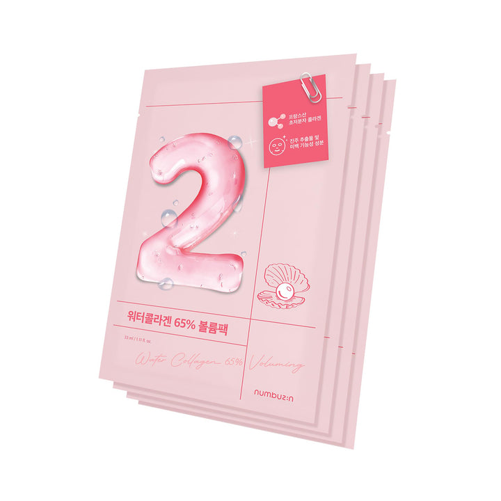 No.2 Water Collagen 65% Voluming Sheet Mask 4ea