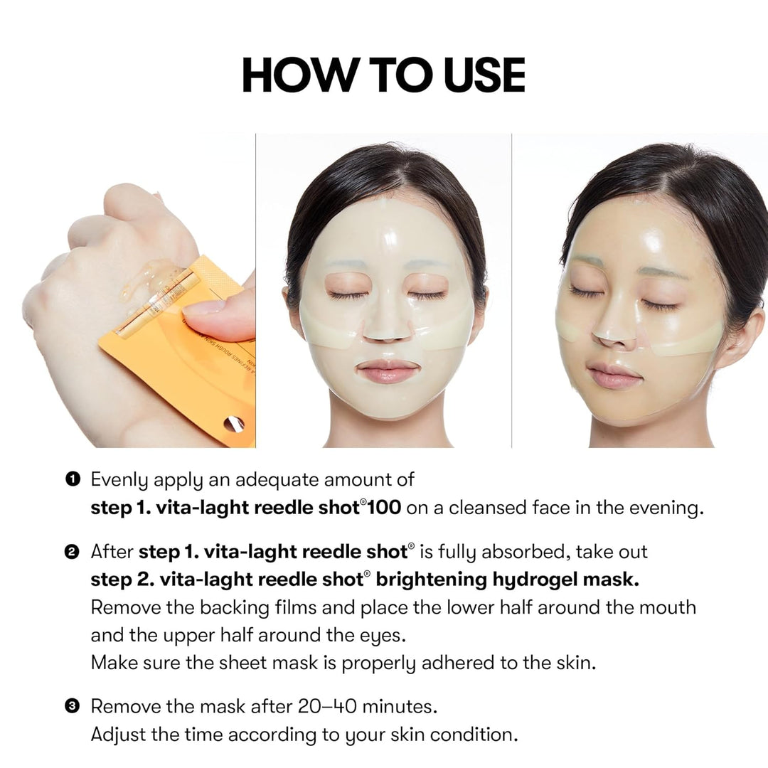 Vita-Light Reedle Shot 100 2-Step Hydrogel Mask(34.5gx4ea)