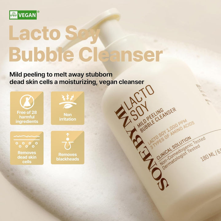 Lacto Soy Mild Peeling Bubble Cleanser 180ml / 6.08 oz