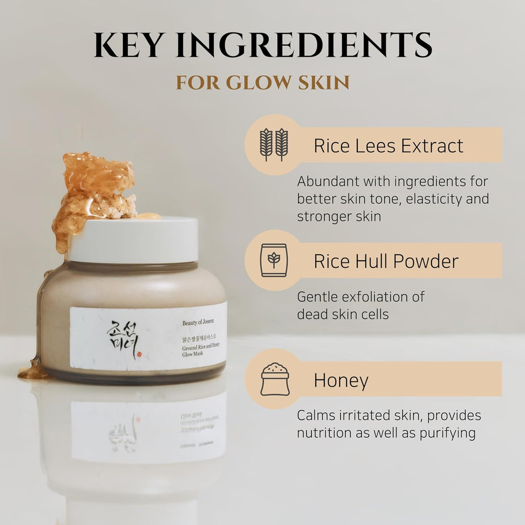 Ground Rice and Honey Glow Mask 150ml, 5.07 fl.oz