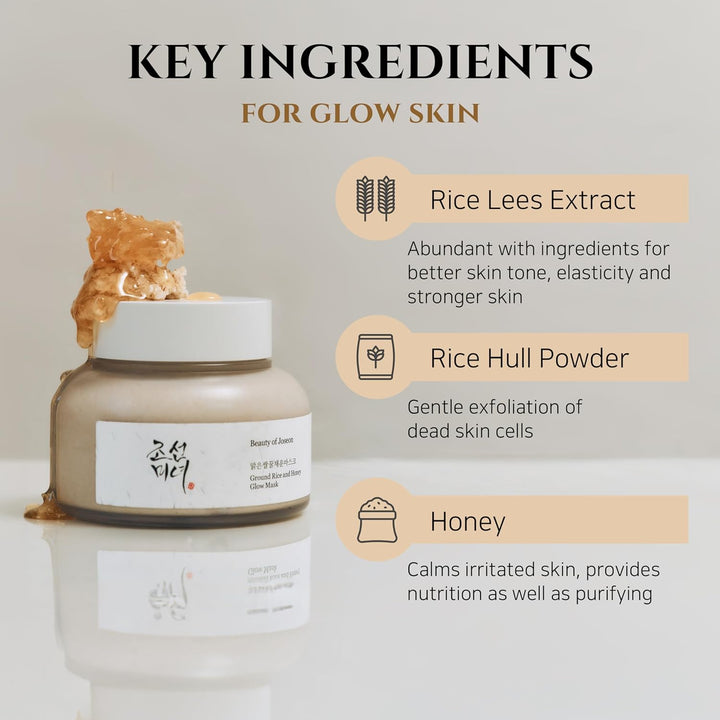 Ground Rice and Honey Glow Mask 150ml, 5.07 fl.oz