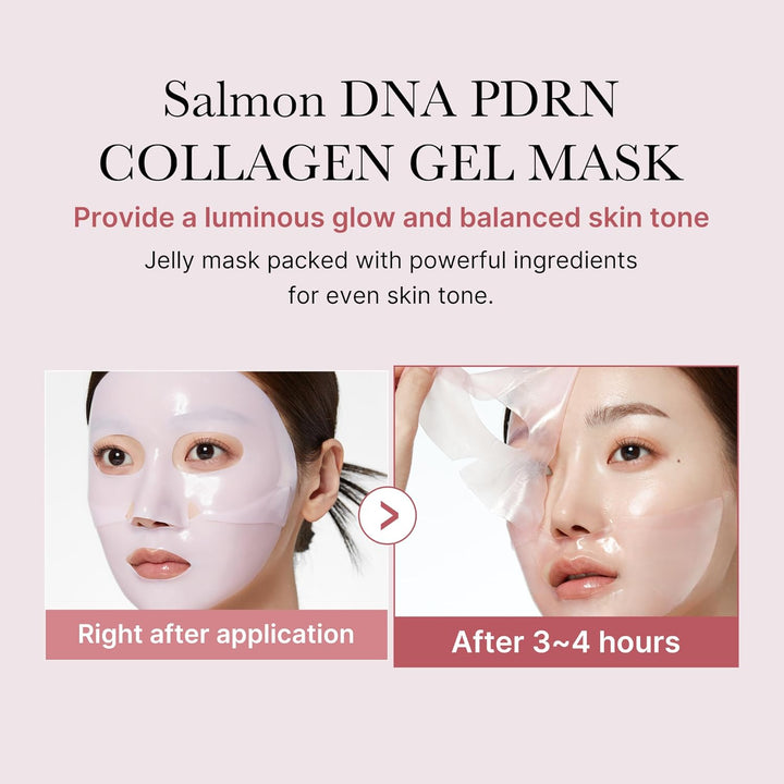 Salmon DNA PDRN pink collagen jelly gel mask 28g, 1pack