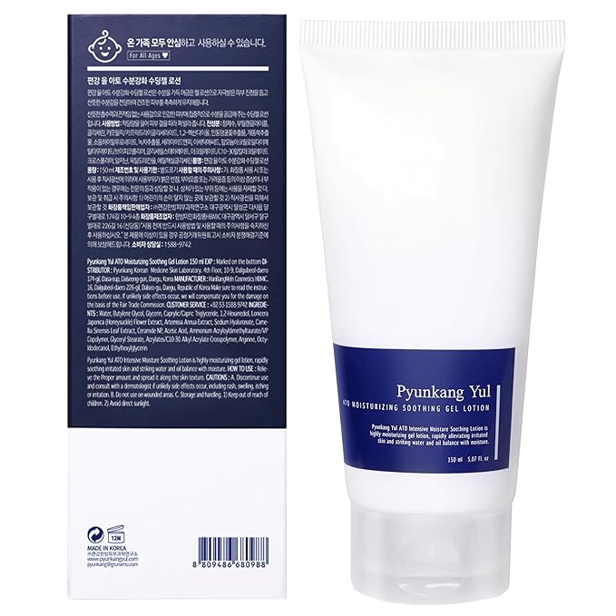 ATO Moisturizing Soothing Gel Lotion  5.07 Fl. Oz, 150ml