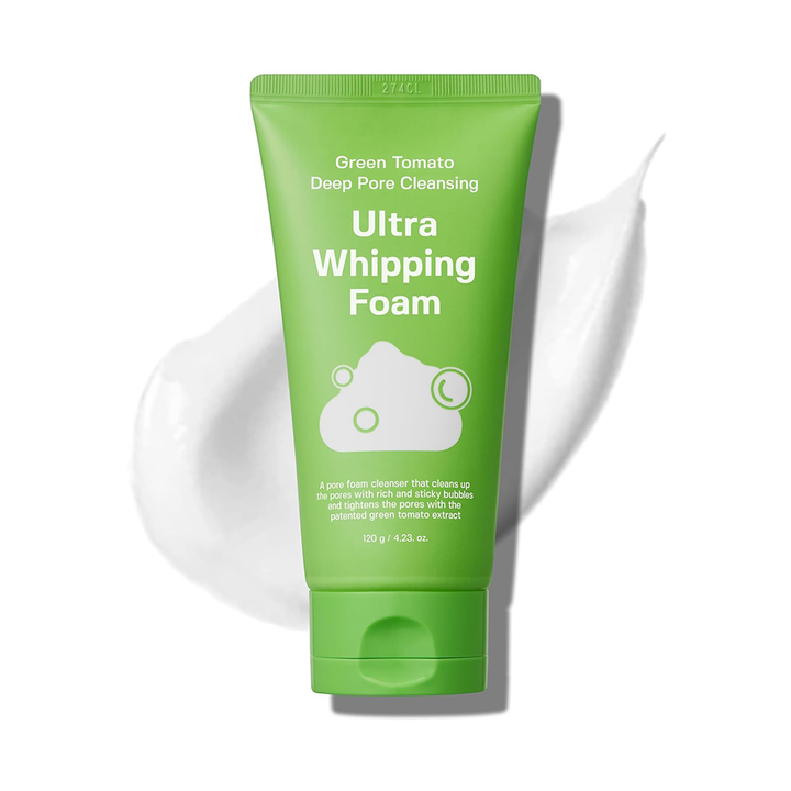 Green Tomato Deep Pore Cleansing Ultra Whipping Foam 4.23oz, 120g