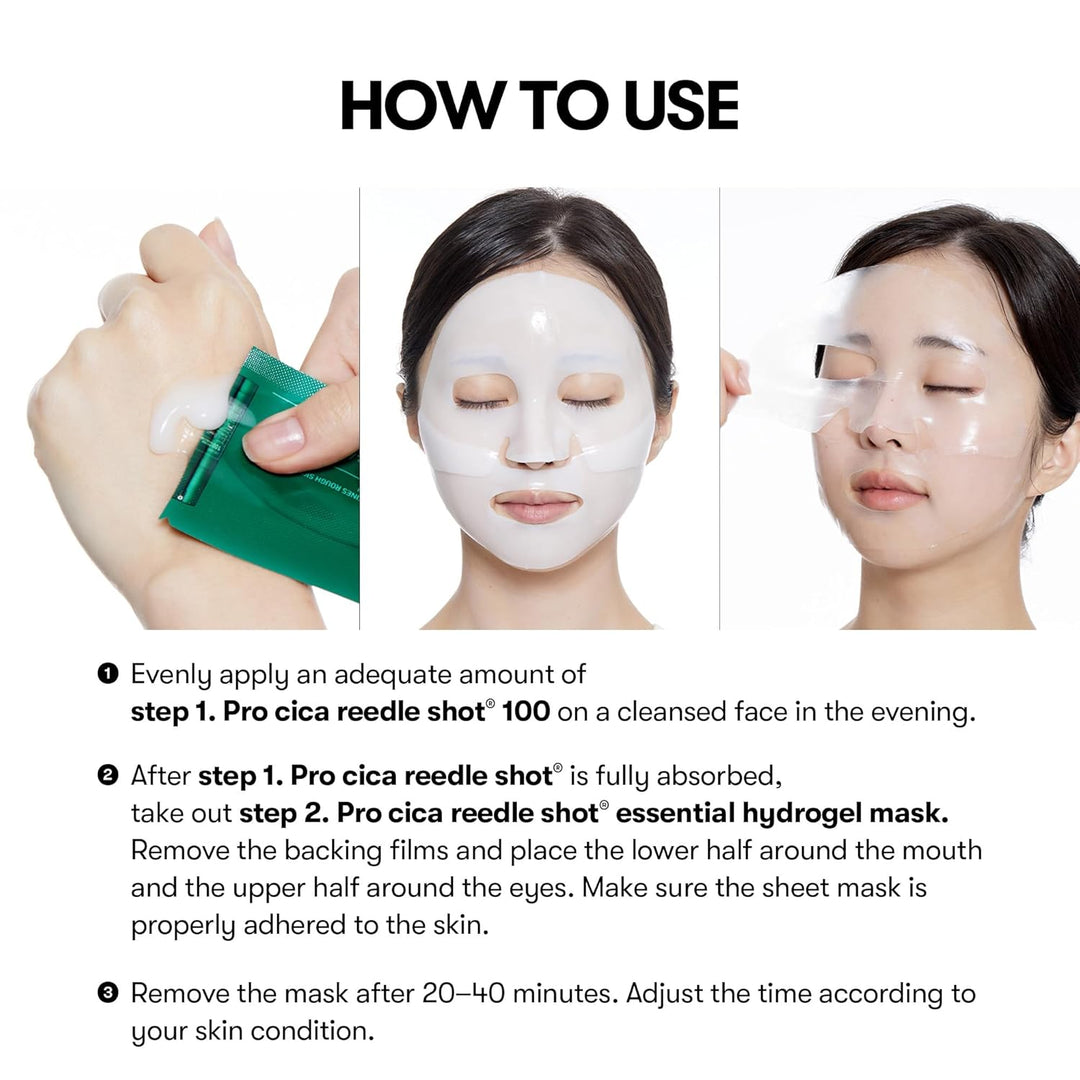 Pro Cica Reedle Shot 100 2-Step Hydrogel Mask(34.5gx4ea)