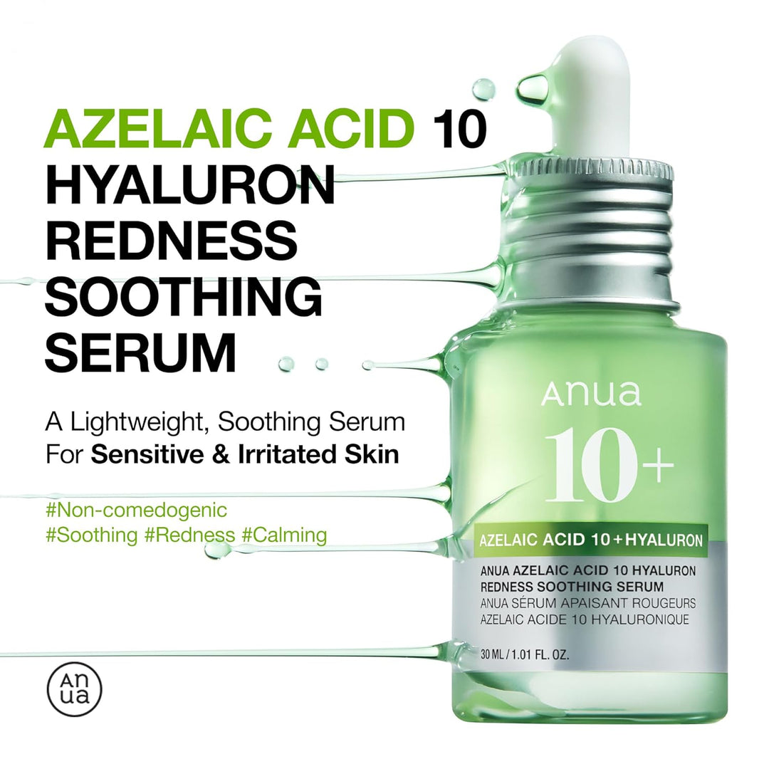 Azelaic Acid 10+ Hyaluron Redness Soothing Serum 30ml, 1.01 fl. oz.