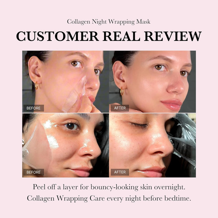 Collagen Overnight Wrapping Peel Off Facial Mask Pack 2.53 fl.oz