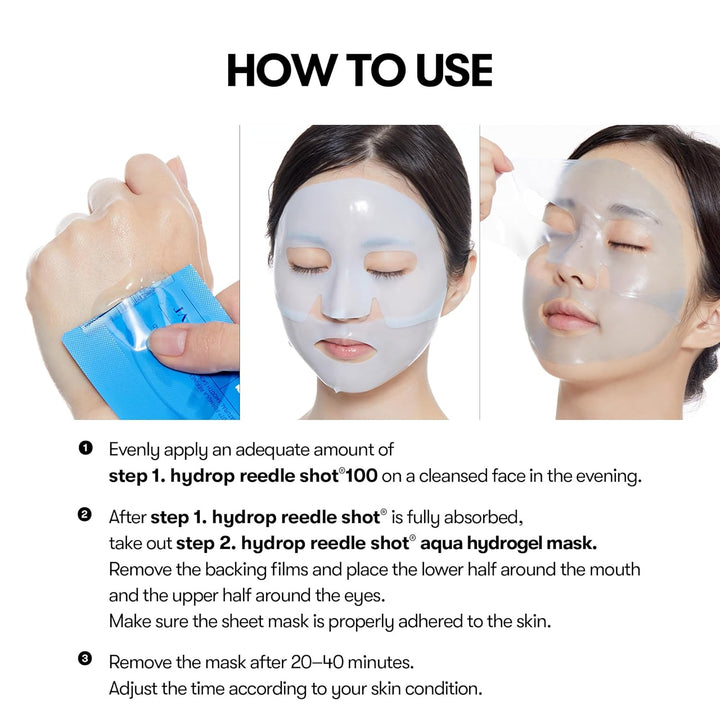 Hydrop Reedle Shot 100hl 2-Step Hydrogel Mask(34.5gx4ea)