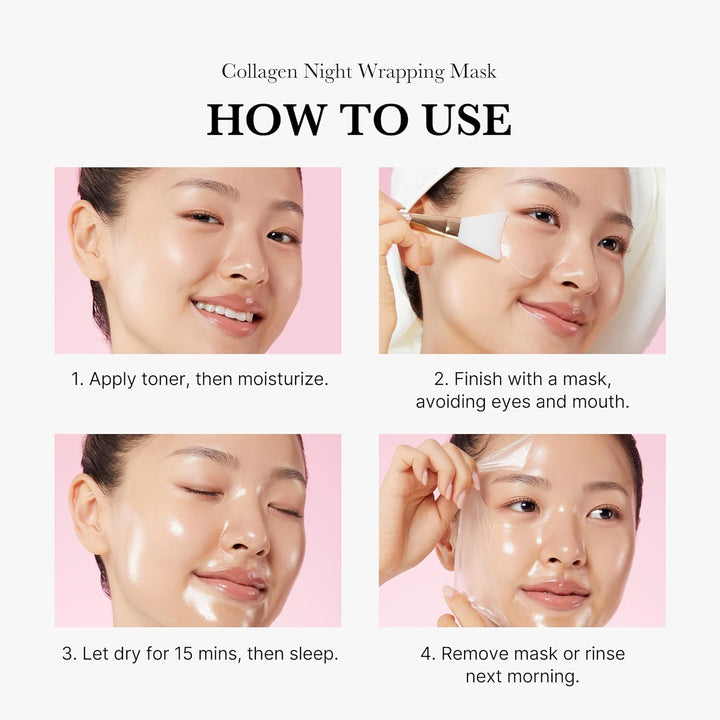 Collagen Overnight Wrapping Peel Off Facial Mask Pack 2.53 fl.oz