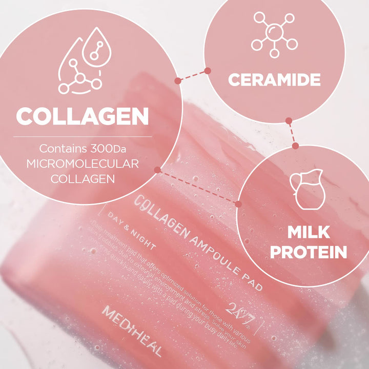 Collagen Ampoule Pad 100 Pads