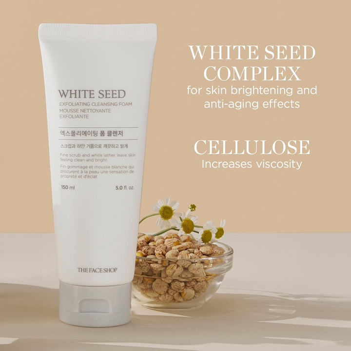 White Seed Exfoliating Cleansing Foam 5.07 Fl Oz