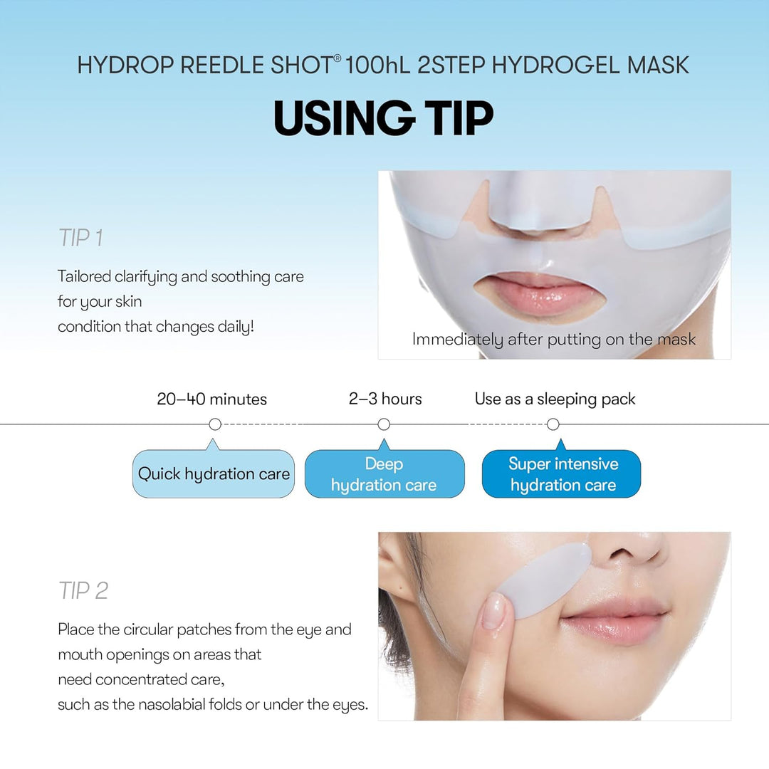 Hydrop Reedle Shot 100hl 2-Step Hydrogel Mask(34.5gx4ea)