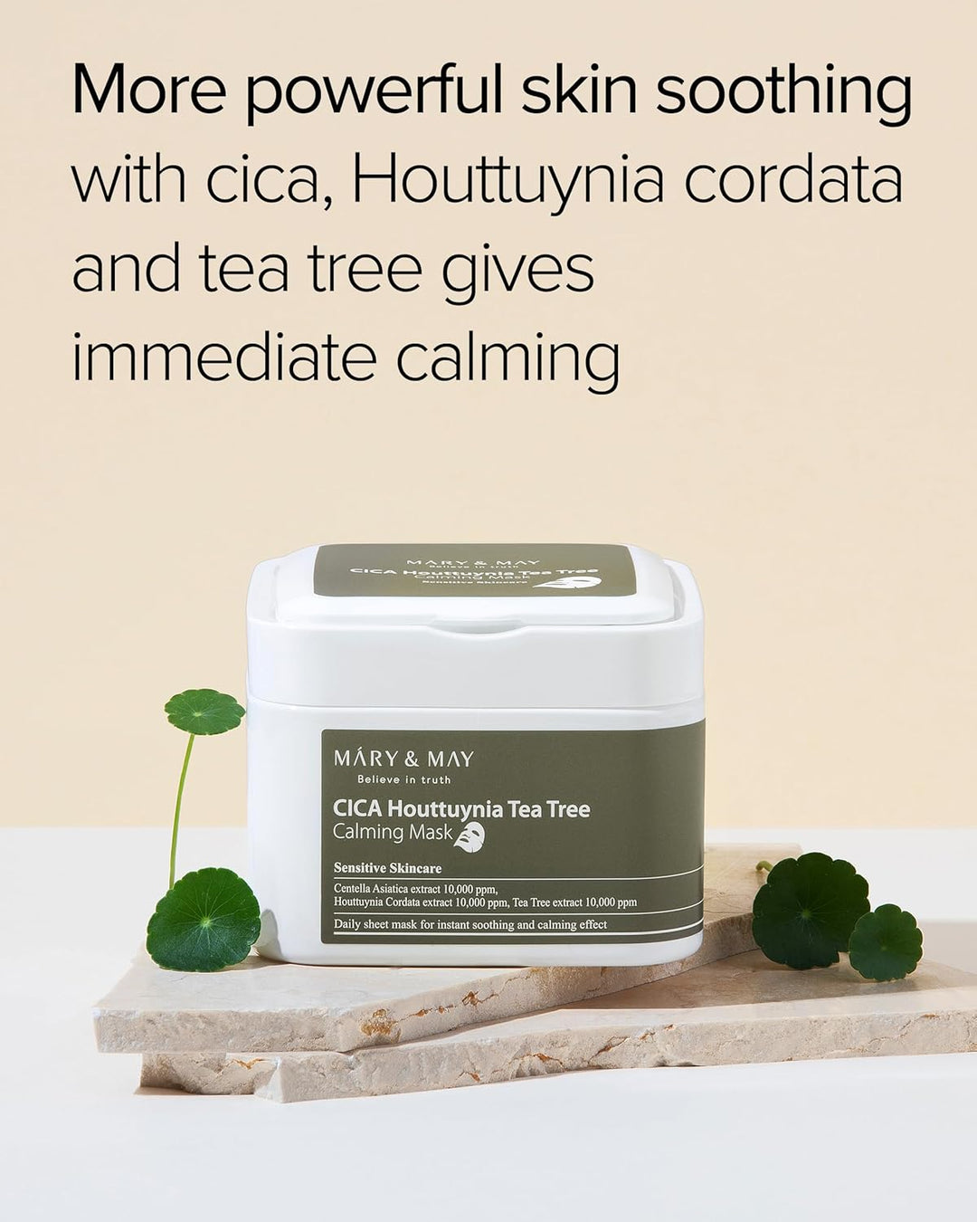 CICA Houttuynia Tea Tree Calming Mask(30 Sheets)