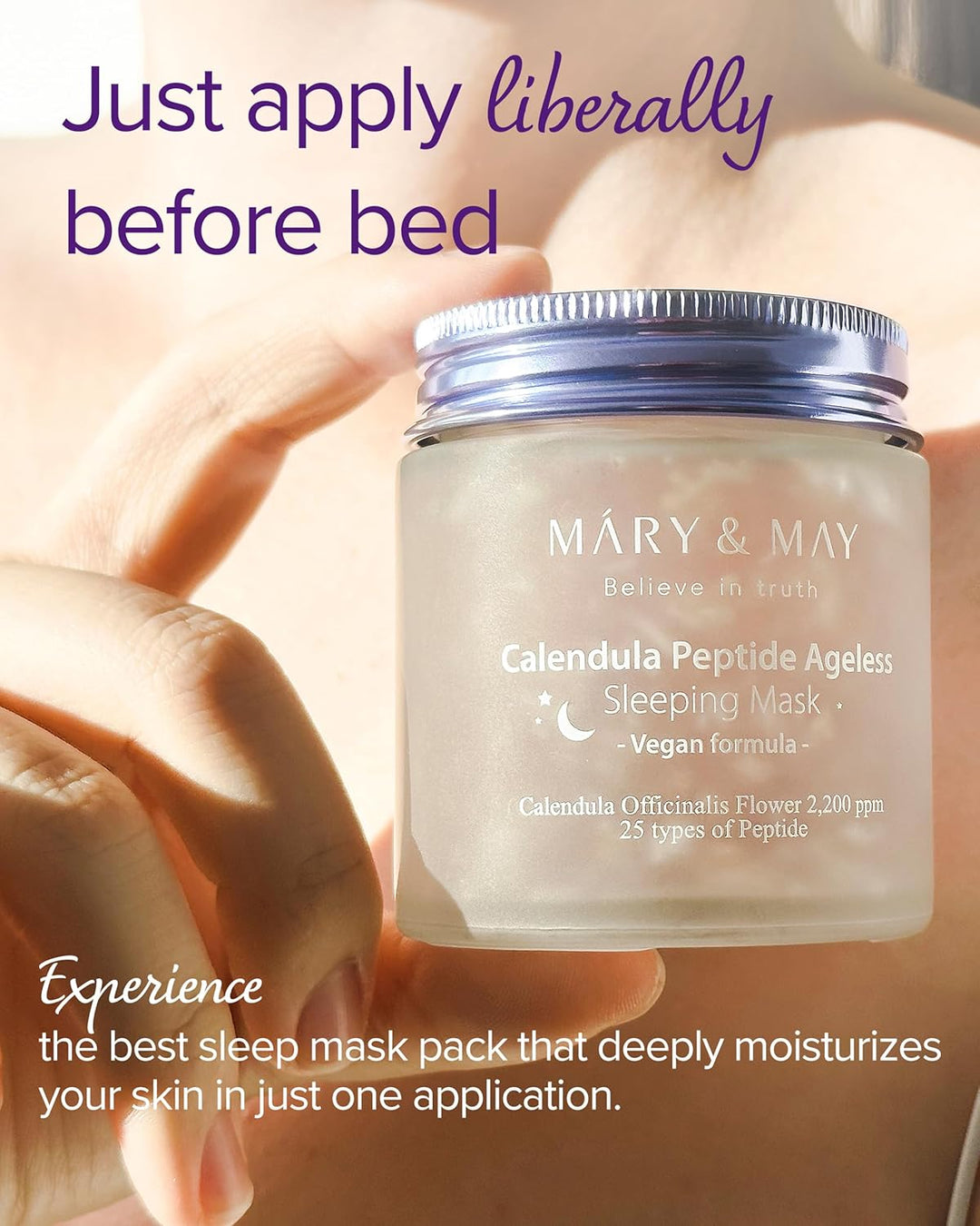 Vegan Calendula Peptide Ageless Sleeping Mask 3.7 fl.oz.