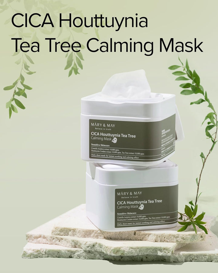 CICA Houttuynia Tea Tree Calming Mask(30 Sheets)