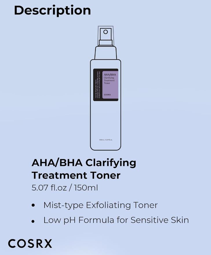 AHA/BHA Treatment Toner 150ml / 5.07 fl. oz.