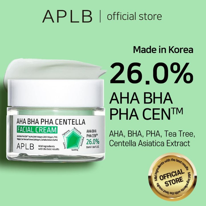 AHA BHA PHA Centella Facial Cream 55ml / 1.86 fl. oz.