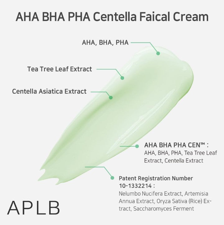 AHA BHA PHA Centella Facial Cream 55ml / 1.86 fl. oz.