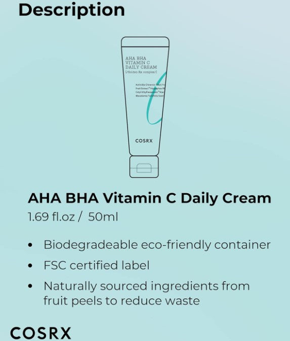 AHA BHA VITAMIN C Daily Cream 50ml