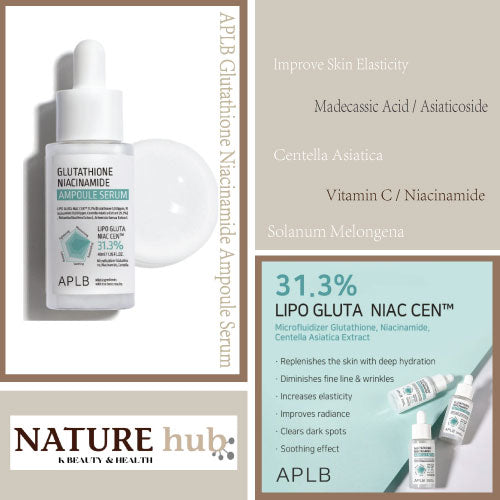 Glutathione Niacinamide Ampoule Serum 1.35fl. oz.