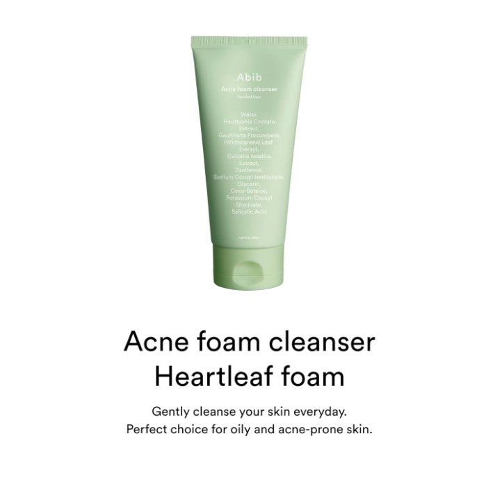 Acne Foam Cleanser Heartleaf Foam 5.07 fl oz / 150 ml