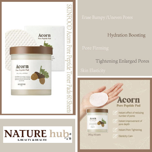 Acorn Pore Peptide Toner Pads 60 Sheets