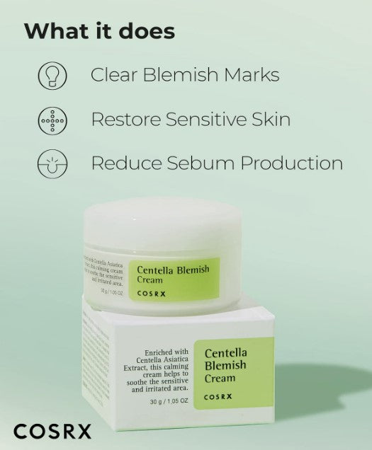 Centella Blemish Cream, 1.05 fl.oz / 30g