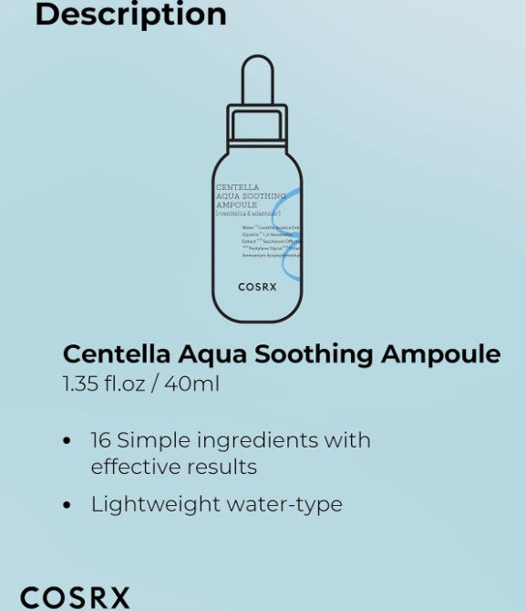 Centella Aqua Soothing Ampoule 40ml