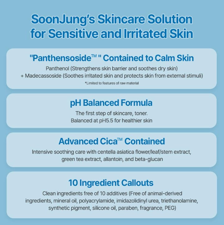 SoonJung Cica Calming Ampoule Essence 50ml