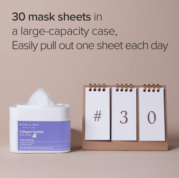 Collagen Peptide Vital Mask 30 Sheets