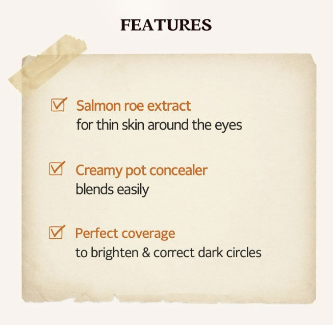 Salmon Darkcircle Concealer Cream #01 Salmon Blooming 10g