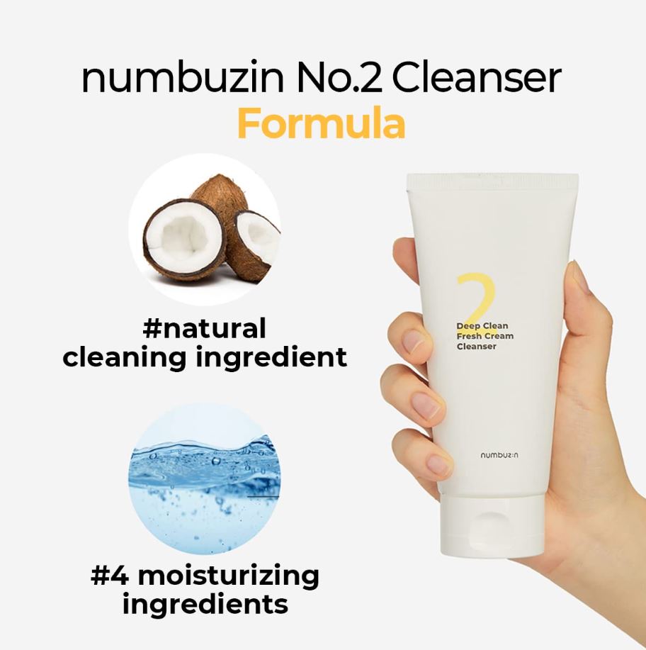 No.2 Deep Clean Fresh Cream Cleanser 120ml / 4.05 fl. oz.