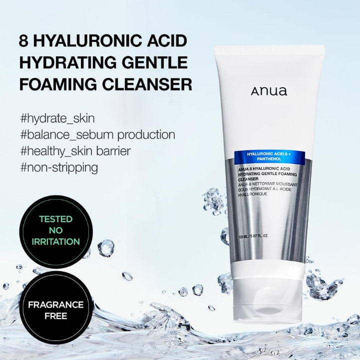 Hyaluronic Acid 8+ Panthenol Hydrating Gentle Foaming Cleanser 150ml / 5.07fl oz.