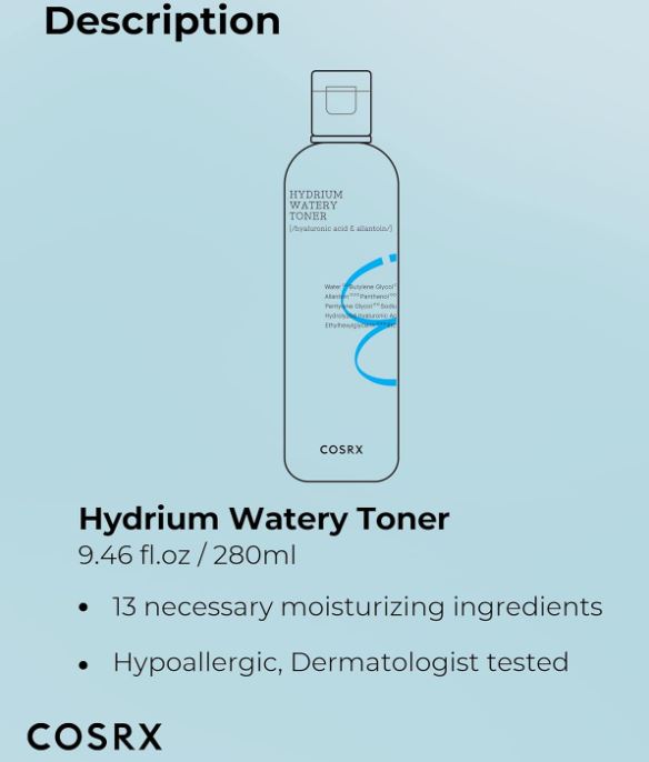 Hydrium Watery Toner, 150ml / 5.07 fl.oz