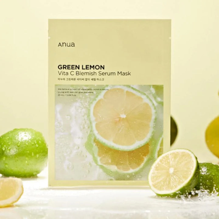 Green Lemon Vita C Blemish Serum Mask 1pk