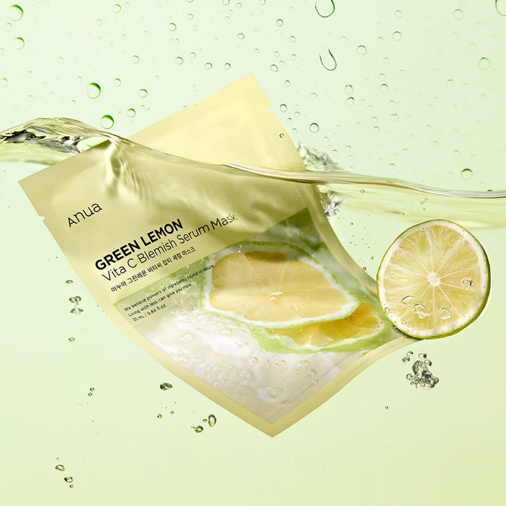 Green Lemon Vita C Blemish Serum Mask 1pk