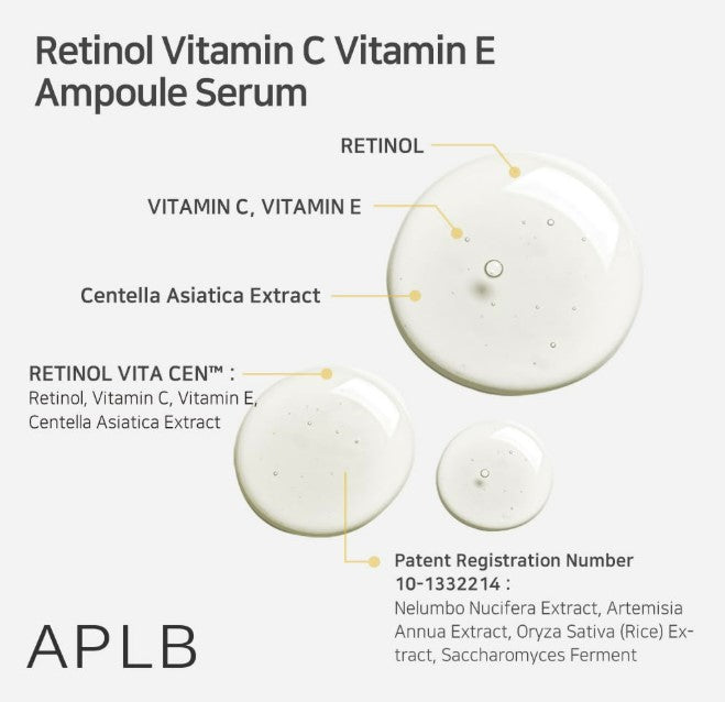 Retinol Vitamin C Vitamin E Ampoule Serum 1.35fl. oz.