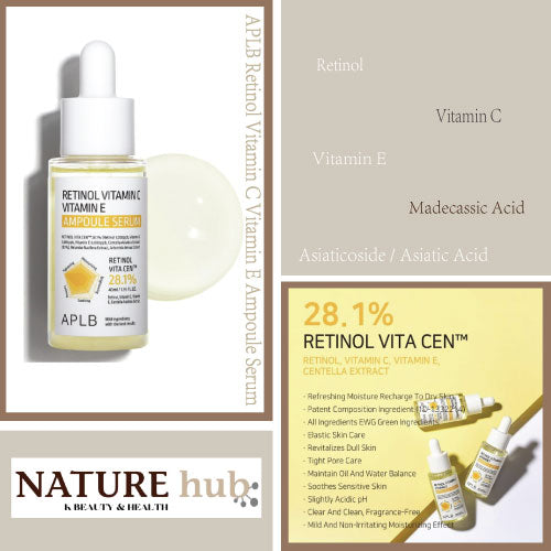 Retinol Vitamin C Vitamin E Ampoule Serum 1.35fl. oz.